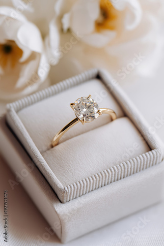 engagement ring in a box