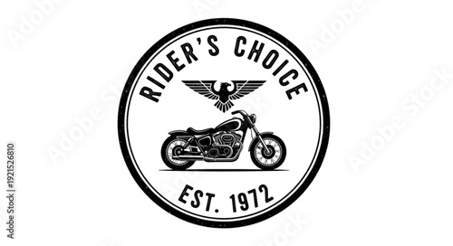 Vintage Motorcycle Logo Design Emblem.