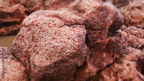 Speckled Red Rocks Close-Up