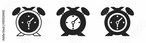 Clock icon on white background. Vector logo clock illustration.