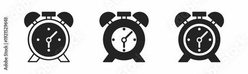 Clock icon on white background. Vector logo clock illustration.