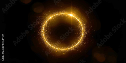 The fiery number eight glows like a solar eclipse against the dark universe, illuminating a cosmic sphere where fire and light collide in a brilliant galaxy illustration of the deep space night