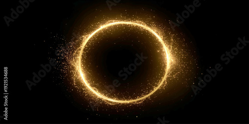 A fiery number zero and eight glow like a solar eclipse within a dark galaxy of stars and cosmic light