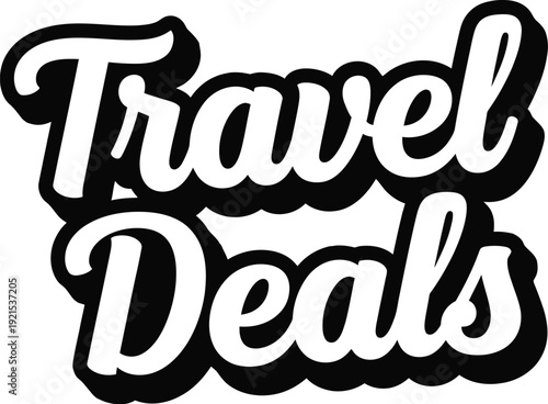 Travel deals promotional graphic design