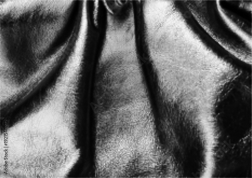 Large vector halftone fabric texture with a transparent background