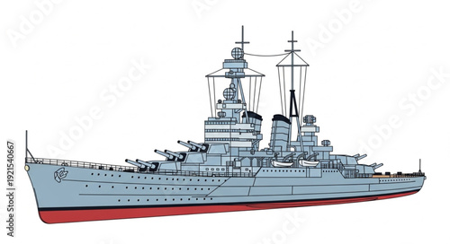 Warship Battleship Navy Vessel Military.