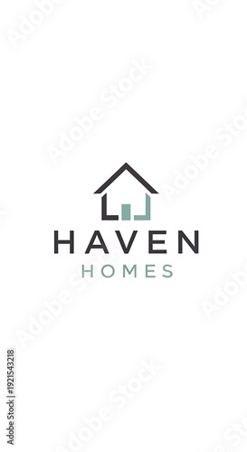Haven Homes Real Estate Logo Design.