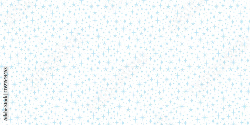 Light blue star seamless vector pattern ditsy cute sparkle retro banner background
