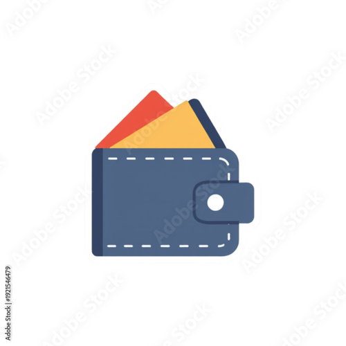 Modern wallet with cards for secure financial management