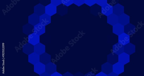Animated background with hexagon grid
