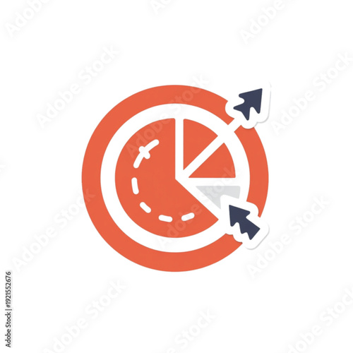 Increasing business growth with dynamic pie chart