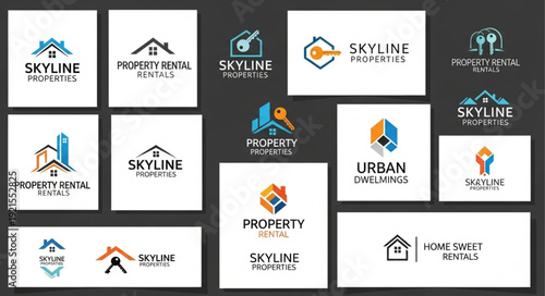Real Estate Logos and Branding Elements Collection.