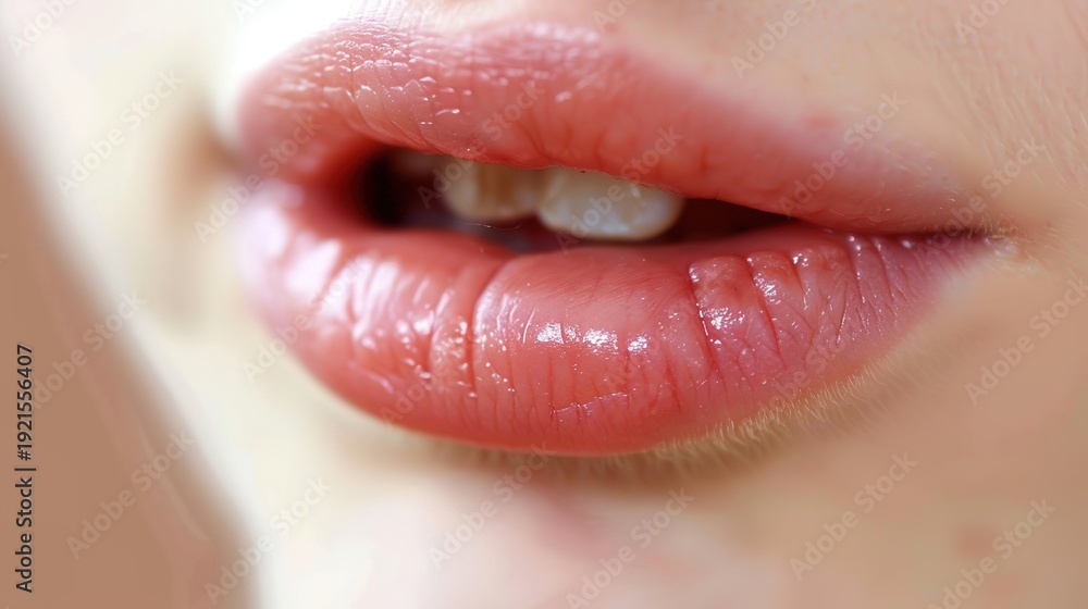 Fototapeta premium Understand and Manage Angular Cheilitis – Targeted Relief for Corner of Mouth Inflammation, Irritation, and Discomfort
