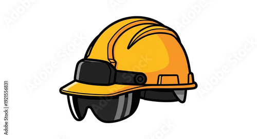 Yellow Hard Hat Safety Equipment.