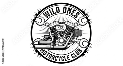 Wild Ones Motorcycle Club Logo.