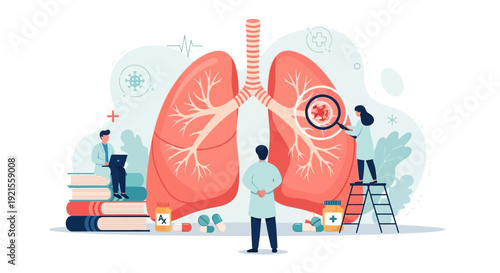 Lung Health Diagnosis and Research by Medical Team