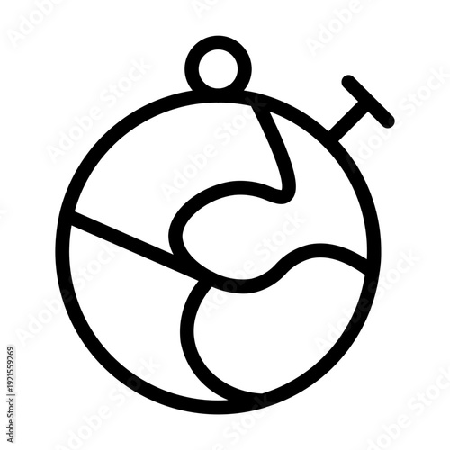 chronometer line icon