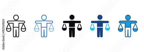 Ethics Icon Set Multiple Style Of