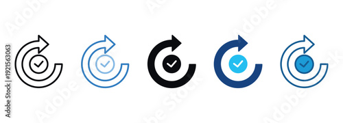 Consistency Icon Set Multiple Style Of