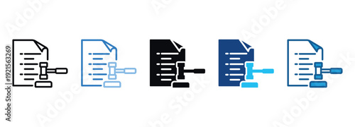 Compliance Icon Set Multiple Style Of