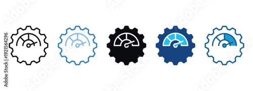 Performance Icon Set Multiple Style Of