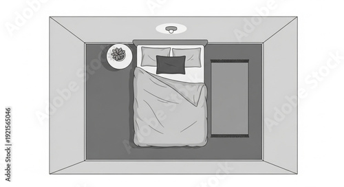 Blueprint Architectural Plan Technical Drawing.