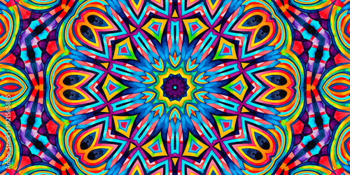 Bright background with colorful abstract pattern