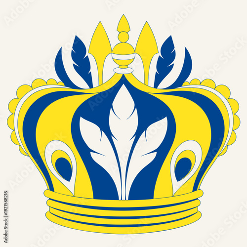 Vector of a king crown