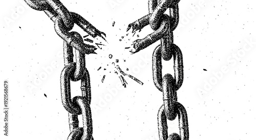 broken chain, freedom, liberation, escape, breaking free, concept