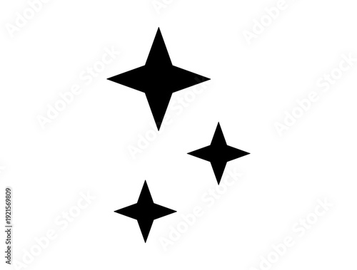 Sparkle star icon. shining glitter emoji symbol, magic light radiance sign for Christmas and New Year celebration
