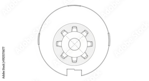 Circular Pattern with Central Design.