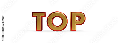 Decorative elegant Metallic 3d text 