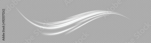 Abstract white waveform on grey background