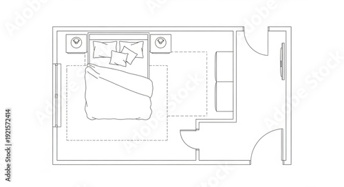 Detailed Architectural Floor Plan Diagram.
