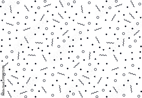 confetti party pattern festive geometric graphic texture wallpaper