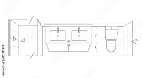 Detailed Architectural Floor Plan Diagram.