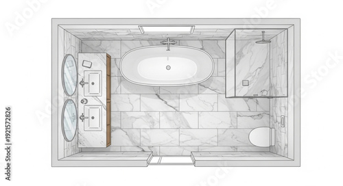 Detailed Architectural Floor Plan Design.