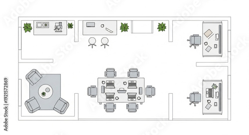 Detailed Architectural Floor Plan Design.