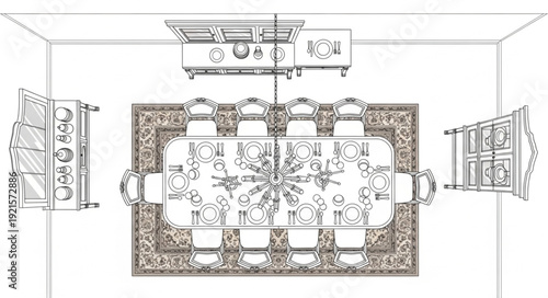 Detailed Architectural Floor Plan Design.