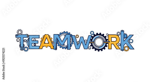 A compelling visual metaphor of teamwork, intricately rendered with interconnected gears, highlighting collaboration and synchronized effort.