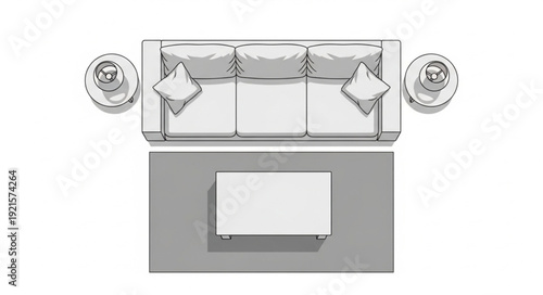Dining Table Setting with Plates.
