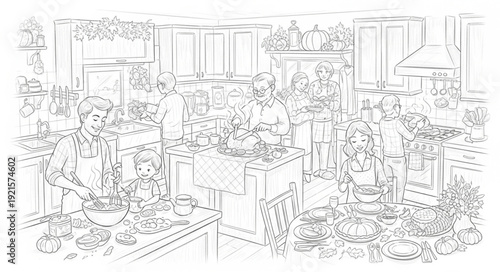 Detailed Architectural Sketch of Building.