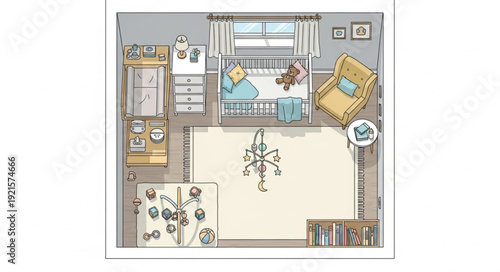 Detailed Floor Plan of Modern House.