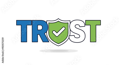 Digital Trust and Online Security Concept featuring a Shield with a Checkmark, Symbolizing Verified Assurance and Robust Data Protection for All