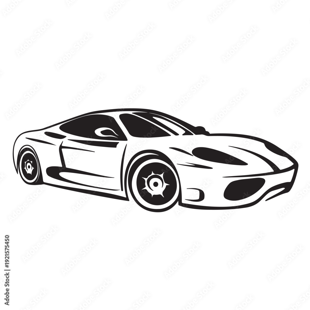 Obraz premium sport car vector illustration