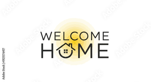 An inviting graphical emblem signifying warmth, comfort, and the profound feeling of coming back to one's safe haven
