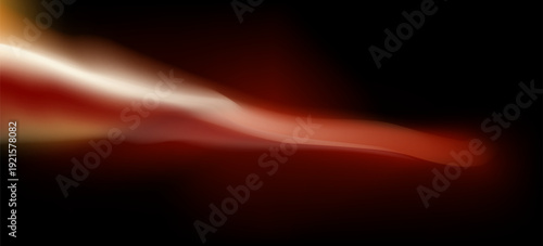 Black and orange color gradient holographic bright vector background. Abstract creative coloured banner with black and orange liquid gradation. Vector illustration.