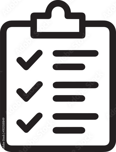 Minimal thin line vector icon of Audit Document, related to compliance, regulatory, governance, corporate, transparency, regulations and more.