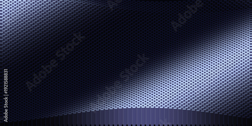 Futuristic Dark Metallic Grid Surface for Cyber Security and Data Visualization