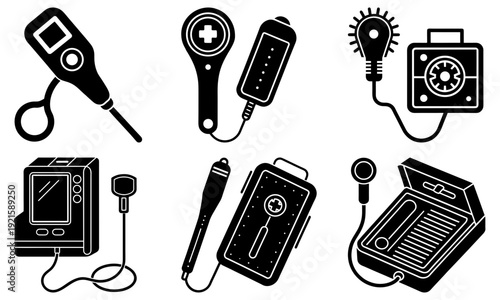 Collection of vintage and modern audio devices and accessories displayed together in a visual compilation